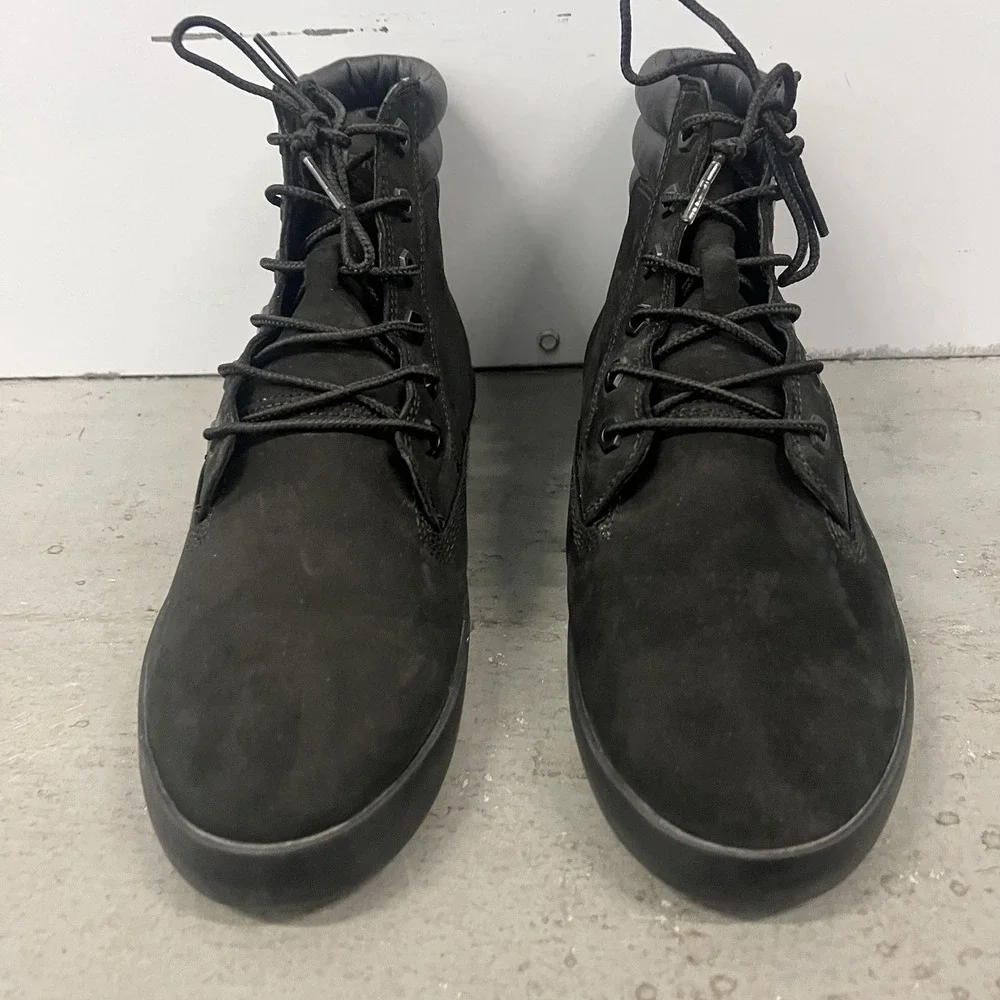 Timberland Dausette Sneaker Boots Womens Size 10 Black Leather Casual Shoes - Picture 6 of 9